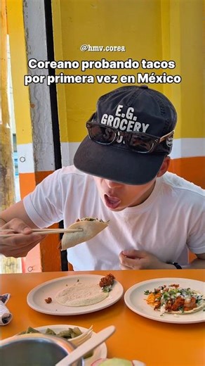 Taco is delicious 😍 #hmvkorea #koreans #humor