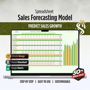 Sales Forecasting Model | Google Sheets Template | Revenue Planning for Businesses | Digital Download - Etsy