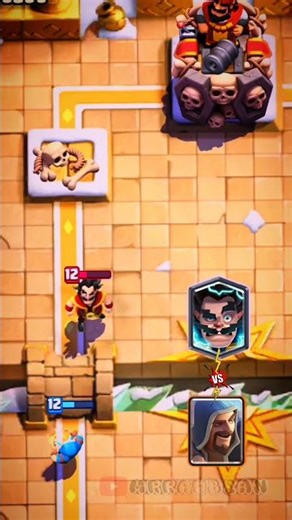 🆚BATTLE CHALLENGE Clash Royale🤯Wizard vs Electro Wizard WHO WILL WIN! #shorts