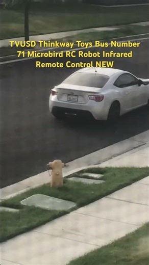 TVUSD Thinkway Toys Bus Number 71 Microbird RC Robot Infrared Remote Control NEW