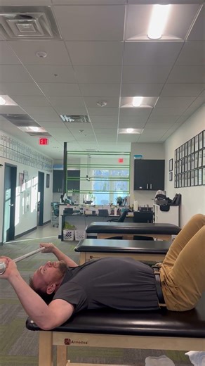 External rotation barbell stretch