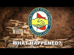 What happened to the funds of East Germany's ruling party?