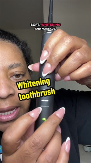 AquaSonic's waterproof sonic technology blasts away stains with dentist-level precision, while 8 interchangeable brush heads keep your whole family's oral care fresh. The smart timer syncs with your brushing habit, and the 21.5g battery lasts through multiple showers, no socket needed. #electrictoothbrush #whiterteeth #dentalcare