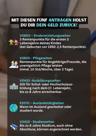 Rentenpunkte zurückholen: So geht's richtig!