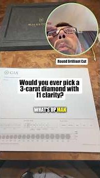 3.18ct Round Brilliant Diamond, H Color, I1 Clarity, Still This Bright? #diamond #shorts