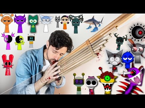 11 Sprunki mods VS real instruments