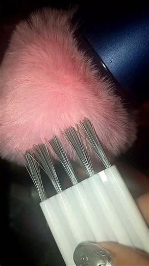 Blue Yeti Microphone 🎤💖 Pink Fluffy Top Hard Brush Scratching ASMR