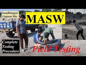 MASW test at Gandhinagar #geophysical #geotechnical_engineering #project