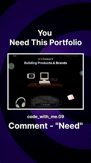 Build This EPIC Developer Portfolio! 💻 (Source Code Inside) #shorts