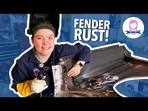 Welding and Fixing My RUSTY Fender! 1965 Ford Falcon
