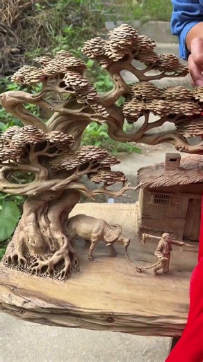 Amazing Hand Carving Skills | Beautiful Wooden Creation #woodscraft #homedecor #woodcarving