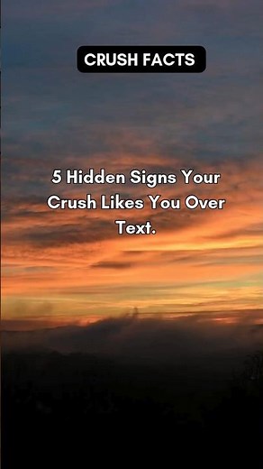 5 Hidden Signs Your Crush Likes You Over Text. #crush #text #crushsigns #texting #psychology #like