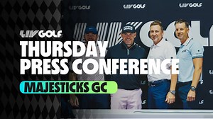 Watch back Thursday's LIV Golf Invitational Bedminster press conference featuring Henrik Stenson, Ian Poulter, Lee Westwood and Sam Horsfield. | LIV Golf
