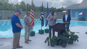 With a maximum depth of 4.5 feet, the Johnny Jacobs Community Pool provides residents of all ages and abilities the opportunity to learn to swim and enjoy their summer. Public swim hours are May 24, 2021 through August 8, 2021 (Tuesdays and Thursdays from 2 p.m. – 5 p.m., and Saturdays and Sundays from 10 a.m. – 6 p.m) and August 9, 2021 through September 26 , 2021 (Saturdays from 10 a.m. – 6 p.m. and Sundays from Noon – 6 p.m.) YMCA certified lifeguards will be on duty at all times. Coast Guard