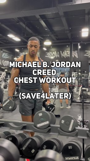 Michael B. Jordan Creed Chest Workout 💪🏾 IG: mannydixon