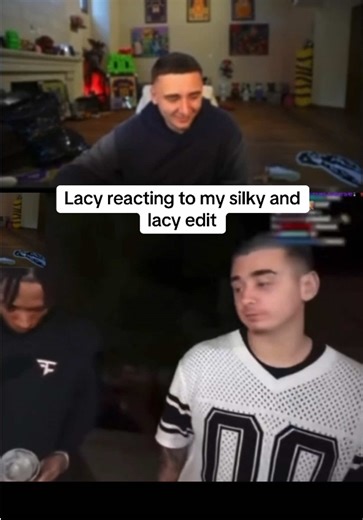 lacy reacts to my edit on stream #lacy #silky #edit #react #fyp | silky and lacy edit