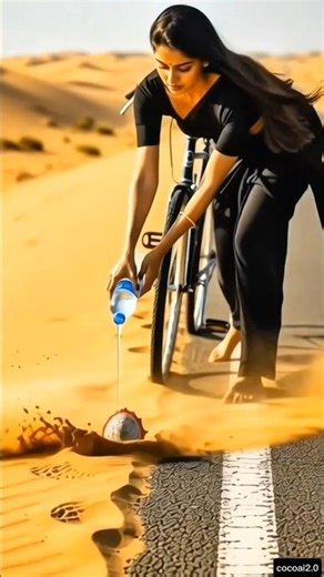 Girl saves dried dragon fruit seeds by watering them|#ai #tree #seed #water