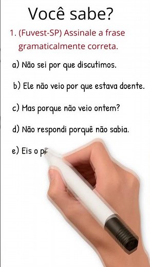 Uso dos PORQUÊS: Por que, Porque, Porquê e Por quê! #shorts