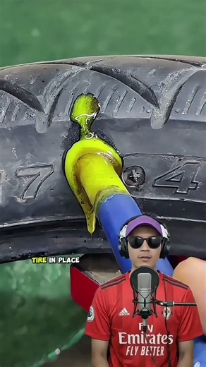 Alternative tricks for patching a punctured vehicle tire with simple tools