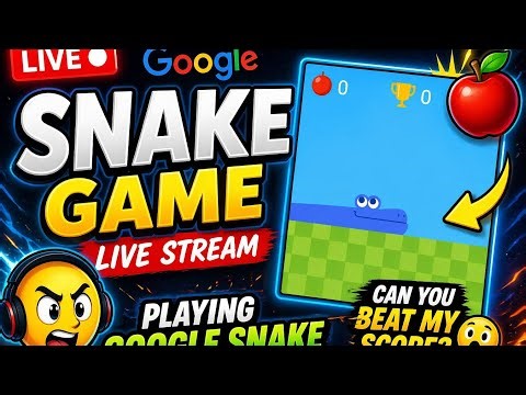 Google Snake LIVE 🔴 | Insane High Score Challenge 😈🔥 | Toughest Snake #shortslive #livestream