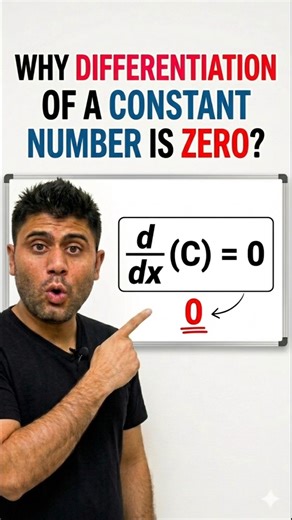 ​Constant ka Differentiation 0 kyun? 🤯 #maths #calculus
