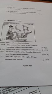 Questions on Figure 2.17: International Trade Cartoon2.17.1 W... | Filo