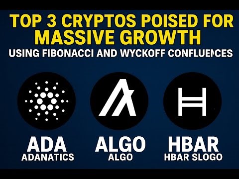 09:07:2025Top 3 Cryptos Poised for Decent Growth | ADA, ALGO & HBAR (Fibonacci + Wyckoff Analysis)
