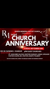 #rmbcknox #ChurchAnniversary | Rogers Memorial Baptist Church