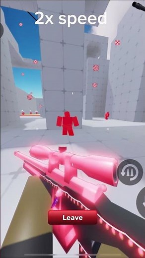 How to quick scope on mobile in rivals #rivals #roblox #showcase #sniper #robloxshowcase