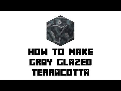 Minecraft Survival: How to Make Gray Glazed Terracotta