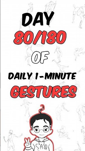 Day 80: Gesture Drawing Challenge – Master Dynamic Poses & Figure Drawing
