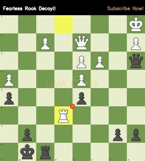 Fearless Rook Decoy!! #chesschallenge #rooksacrifice #tacticstime