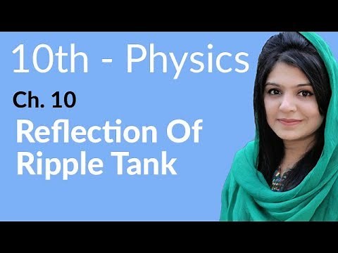 10th Class Physics Chapter 10 - Reflection of Ripple Tank - Class 10 Physics Chapter 1
