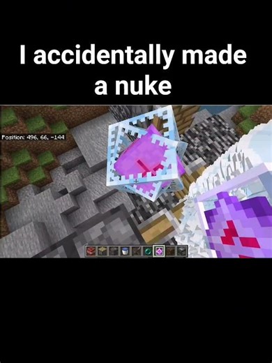 I accidentally made a nuke in Minecraft