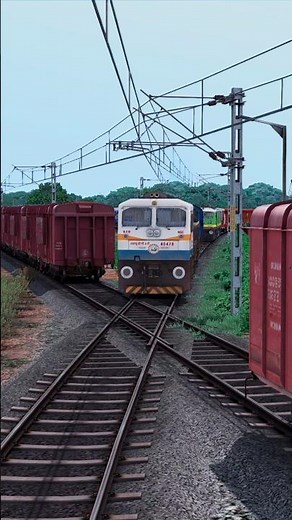 WDP 4D ICF BLUE Coach Fast Crossing Railroad Train Simulator Games #train #trainsimulator #traingame