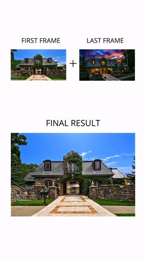 5.5K views · 37 reactions | Comment “PROMPT” to get the tutorial!  Two photos. One smooth day-to-night property transformation. #aitools #aiediting #invideo #videoediting #videoeditingtips | Brad Ziemer | Facebook