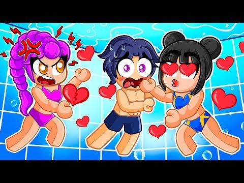 Zoey KISSES Jinu at a POOL PARTY in Roblox ! (KPop Demon Hunters)