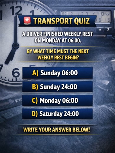 Understanding Weekly Rest Rules for UK/EU Drivers