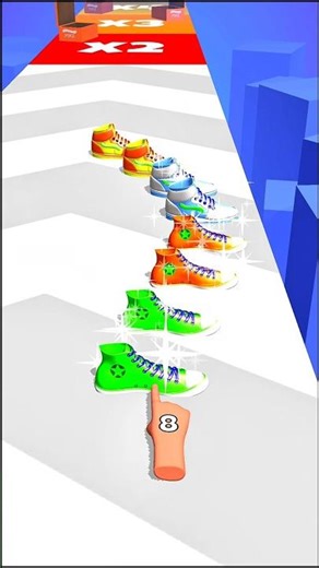 Extreme Comedy Moments in Sneakers Stack 3D 🤣 #shorts