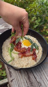 8.6K views · 31 reactions | Chilly mornings require a hot breakfast Sorry, we don’t make the rules. We just think that starting your day with a piping hot bowl of oatmeal (plus hearty toppings) makes for a pretty epic Oatober. #SavoryCampingOatmeal #Oatober #KodiakOatmeal | Kodiak Cakes | Facebook