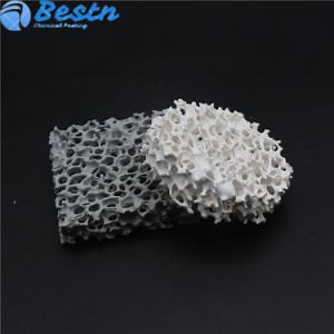 [Hot Item] Aluminum Silicate Liner Ceramic Foam Panel Porous Foam Ceramic Filter