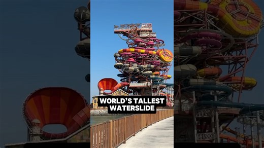 The world’s tallest waterslide @DJI