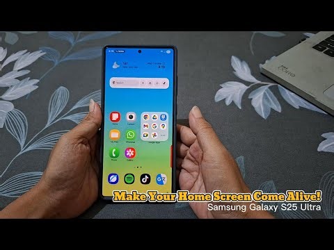How to Apply Dynamic Wallpaper on Home Screen of Samsung Galaxy S25 Ultra (Android 16 / One UI 8)