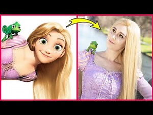 TANGLED Rapunzel IN REAL LIFE Characters 💥 Cartoon VS Reality