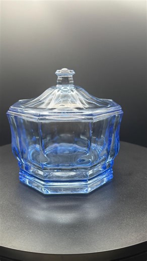 Concord Blue by Indiana Glass Vintage Candy Dish With Lid - Etsy