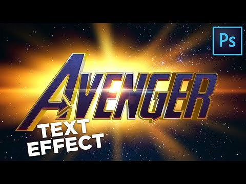 How to Create AVENGERS:ENDGAME Text-Effect + 3D || Photoshop-Tutorial