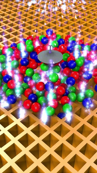 "3D Color Ball Explosion! 🤯✨"