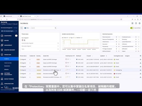 Acronis 安克諾斯 - Acronis Cyber Protect 雲中控平台實際應用：一鍵復原、不可變儲存