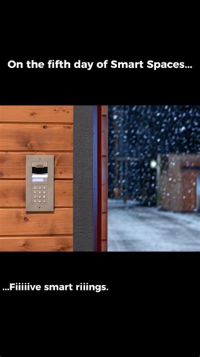 🎶 Fiiiiive smart riiings… 🎶 Smarter access this season. #SmartEntry #VideoDoorbell #HomeTech #Control4Life #Control4 #SmartSpaces https://zurl.co/HKw1M | Smart Spaces Group