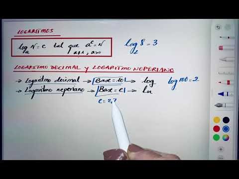 Logaritmos decimal y logaritmo neperiano